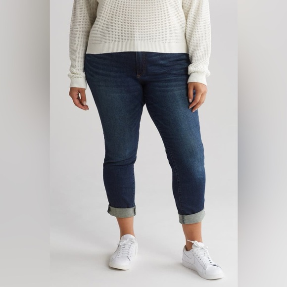 Kut From The Kloth Katy Boyfriend Jeans Size 22W In Ayana Dark Wash Stretch NWT - Picture 1 of 9